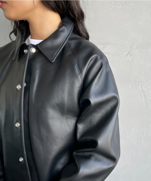 schott（ショット）の「[Schott/ショット] シープレザー コーチジャケット（ライダースジャケット・メンズ・ブラック・M/L）」の16枚目の写真