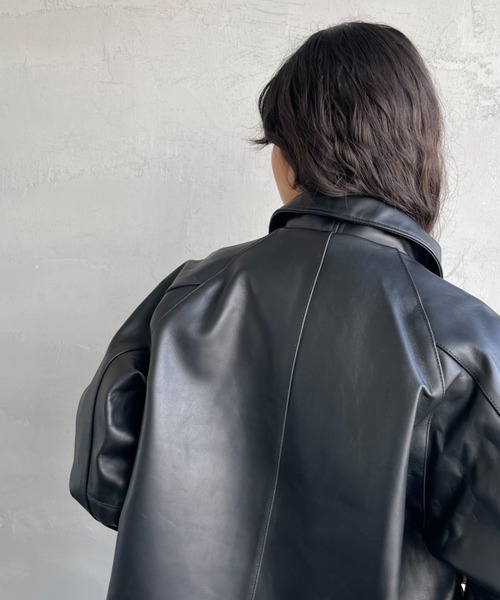 schott（ショット）の「[Schott/ショット] シープレザー コーチジャケット（ライダースジャケット・メンズ・ブラック・M/L）」の17枚目の写真