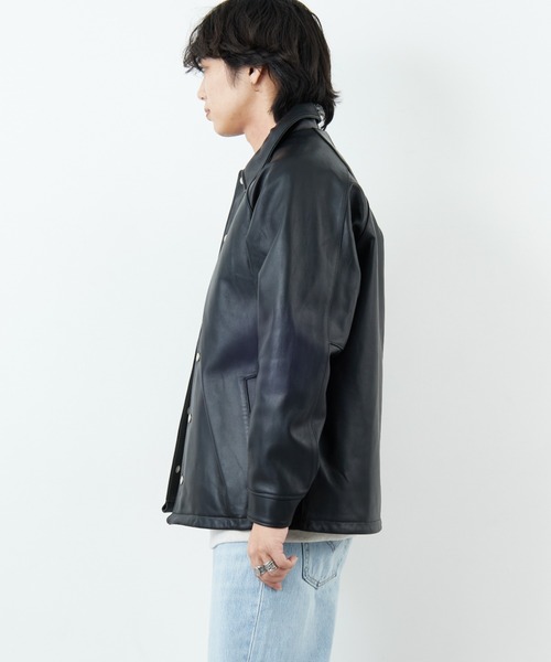 schott（ショット）の「[Schott/ショット] シープレザー コーチジャケット（ライダースジャケット・メンズ・ブラック・M/L）」の20枚目の写真
