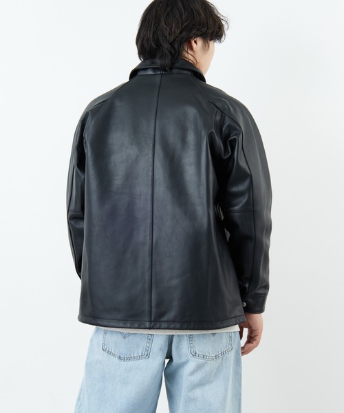 schott（ショット）の「[Schott/ショット] シープレザー コーチジャケット（ライダースジャケット・メンズ・ブラック・M/L）」の21枚目の写真