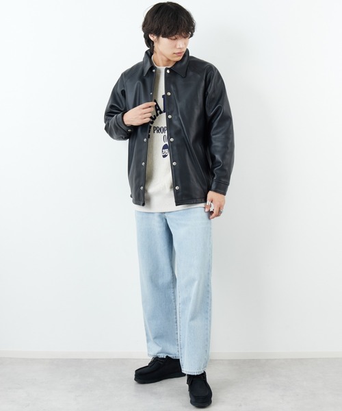 schott（ショット）の「[Schott/ショット] シープレザー コーチジャケット（ライダースジャケット・メンズ・ブラック・M/L）」の22枚目の写真