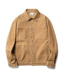 PARTIMENTO（パルティメント）の「ピーチスキンツイルジャケットキャメル（デニムジャケット）」