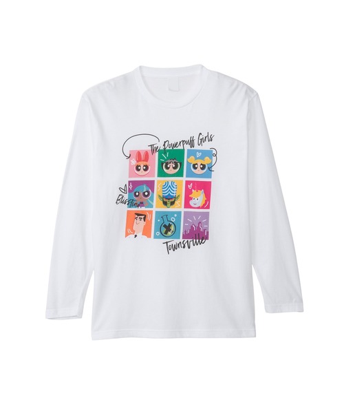 Rendez-Vous(ランデヴー)の「【 The Powerpuff Girs 】 パワーパフガールズ ロングスリーブTシャツ 25W10(Tシャツ/カットソー・レディース・ホワイト/ブラック・LARGE/X-LARGE)」の1枚目の写真