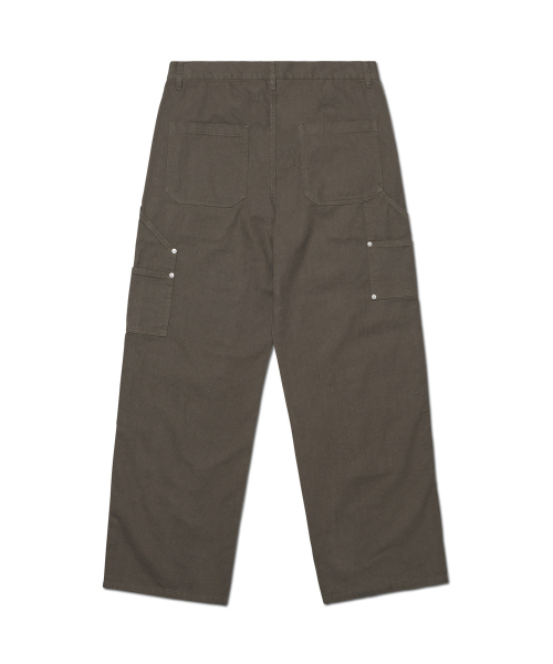 NOMANUAL(NOMANUAL)の「DIVIDED DOUBLE KNEE PANTS - CHARCOAL(その他パンツ・レディース・その他・LARGE/SMALL/MEDIUM)」の2枚目の写真