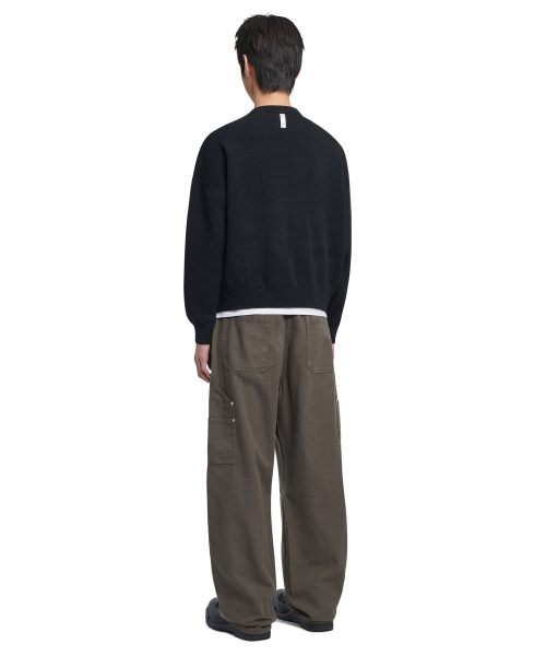 NOMANUAL(NOMANUAL)の「DIVIDED DOUBLE KNEE PANTS - CHARCOAL(その他パンツ・レディース・その他・LARGE/SMALL/MEDIUM)」の4枚目の写真