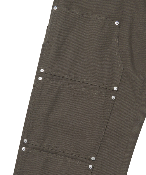 NOMANUAL(NOMANUAL)の「DIVIDED DOUBLE KNEE PANTS - CHARCOAL(その他パンツ・レディース・その他・LARGE/SMALL/MEDIUM)」の6枚目の写真