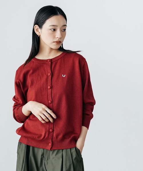 セール】ハート刺繍ニットカーディガン（カーディガン/ボレロ）｜mili