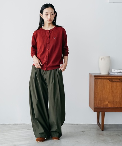 mili an deni(ミリアンデニ)の「ハート刺繍ニットカーディガン(カーディガン/ボレロ・レディース・レッド/ネイビー/ブラック/オフホワイト・M)」の13枚目の写真