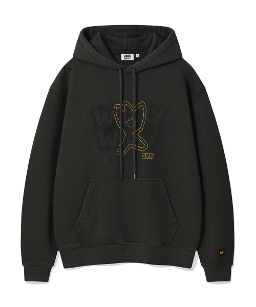Wacky WiLLy（ワッキーウィリー）の「キキピグメントグラフィックフードスウェットチャコール（パーカー・レディース・その他・SMALL/MEDIUM/LARGE/X-LARGE）」の2枚目の写真