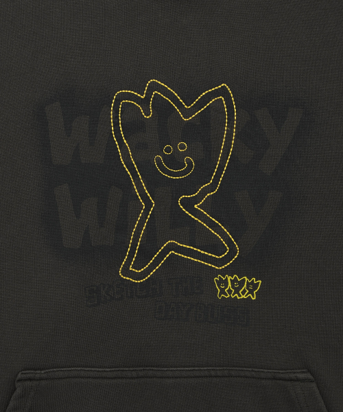 Wacky WiLLy（ワッキーウィリー）の「キキピグメントグラフィックフードスウェットチャコール（パーカー・レディース・その他・SMALL/MEDIUM/LARGE/X-LARGE）」の5枚目の写真