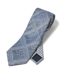 MEN'S BIGI（メンズビギ）の「ジオメトリック柄xシャドー千鳥柄クレリックタイ（ネクタイ）」