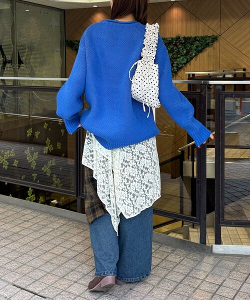 CIAOPANIC（チャオパニック）の「レース×チェックイレヘムミドルスカート（スカート・レディース・レッド/グリーン/ブルー・ONE SIZE）」の13枚目の写真