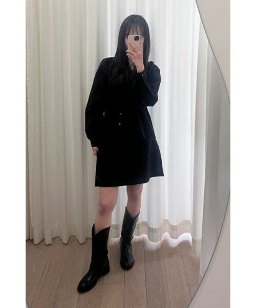 LINGSEOUL（リングソウル）の「stripe shirring volume blouse-black（シャツ/ブラウス・レディース・その他・FREE）」の6枚目の写真