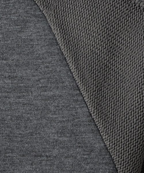 COMME CA MEN（コムサメン）の「ニットコンビ プルオーバーパーカ（パーカー・メンズ・チャコールグレー/ブラック/ベージュ・M/L）」の10枚目の写真