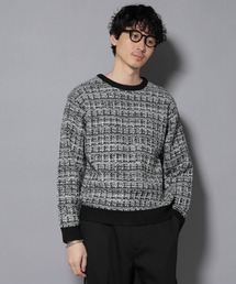 NANO universe | ツイードジャガードニット(ニット/セーター)