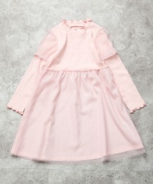 la poche biscuit（ラポシェビスキュイ）の「【オケージョンにも♪】キラふわラメチュールワンピース（ワンピース）」