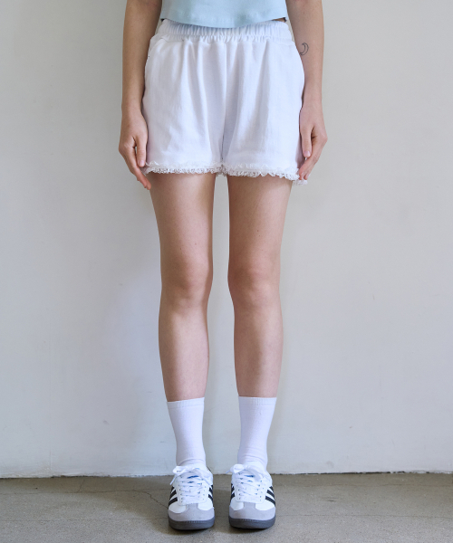 5OML(オーオーエムエル)の「レースバンディングショーツパンツ(ホワイト)(その他パンツ・レディース・ホワイト・LARGE/MEDIUM)」の3枚目の写真