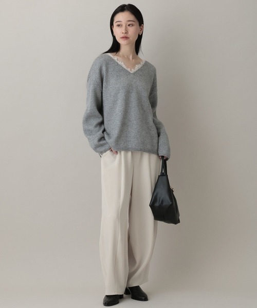 A part by（アパートバイ）の「【Sサイズ展開】イージーコクーンパンツ（スラックス・レディース・アイボリー/グリーン系その他6/ブラック・SMALL/MEDIUM）」の13枚目の写真