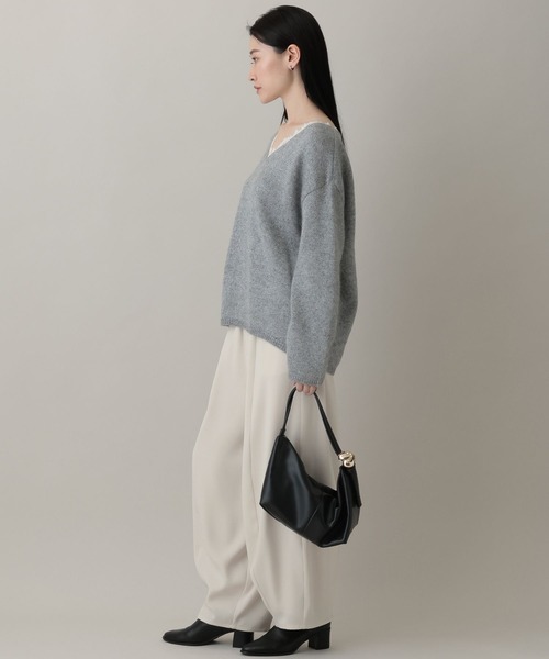 A part by（アパートバイ）の「【Sサイズ展開】イージーコクーンパンツ（スラックス・レディース・アイボリー/グリーン系その他6/ブラック・SMALL/MEDIUM）」の15枚目の写真