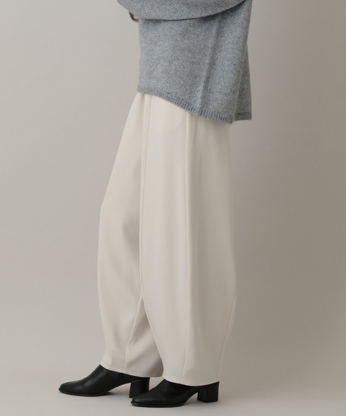 A part by（アパートバイ）の「【Sサイズ展開】イージーコクーンパンツ（スラックス・レディース・アイボリー/グリーン系その他6/ブラック・SMALL/MEDIUM）」の18枚目の写真