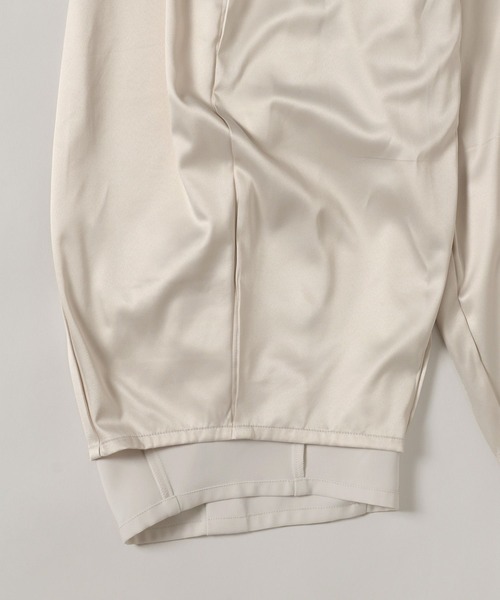 A part by（アパートバイ）の「【Sサイズ展開】イージーコクーンパンツ（スラックス・レディース・アイボリー/グリーン系その他6/ブラック・SMALL/MEDIUM）」の20枚目の写真