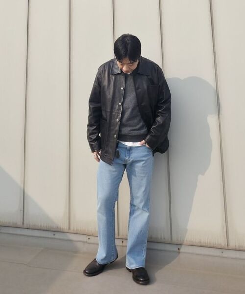 BROWNYARD(ブラウンヤード)の「エクストラスーパーファインVネックニット、オリーブグレー(ニット/セーター・メンズ・その他・3/4/5/6)」の3枚目の写真