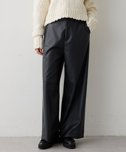 Whim Gazette（ウィムガゼット）の「レザーライクパンツ（その他パンツ・レディース・ブラック・36/38）」の2枚目の写真