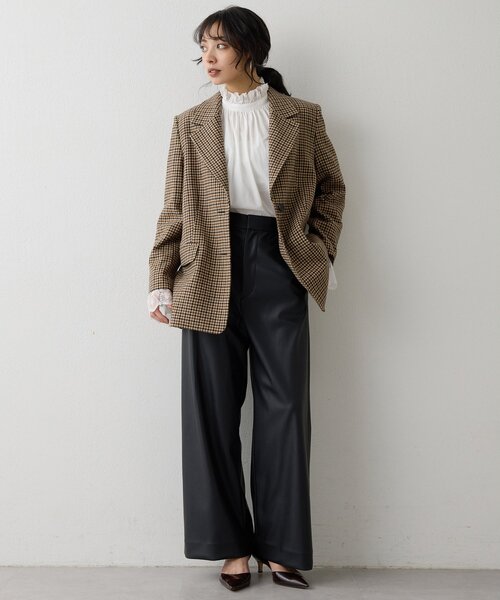 Whim Gazette（ウィムガゼット）の「レザーライクパンツ（その他パンツ・レディース・ブラック・36/38）」の8枚目の写真