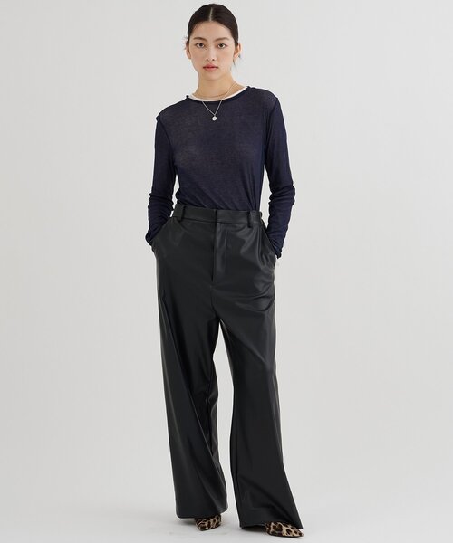 Whim Gazette（ウィムガゼット）の「レザーライクパンツ（その他パンツ・レディース・ブラック・36/38）」の10枚目の写真