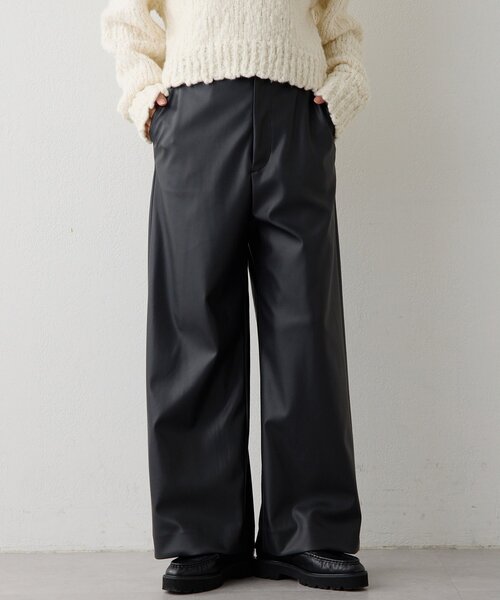 レザーライクパンツ（その他パンツ）｜Whim Gazette（ウィムガゼット