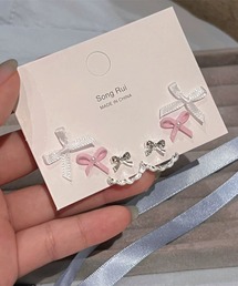 mul.（ムル）の「【456755】リボン系ピアス6点セット(RZ)（ピアス（両耳用））」