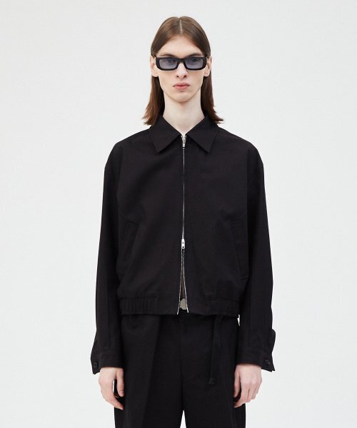 WINDER(ワインダー)の「PINCHED COTTON BLOUSON JACKET - BLACK(ブルゾン・メンズ・その他・MEDIUM/LARGE)」の1枚目の写真