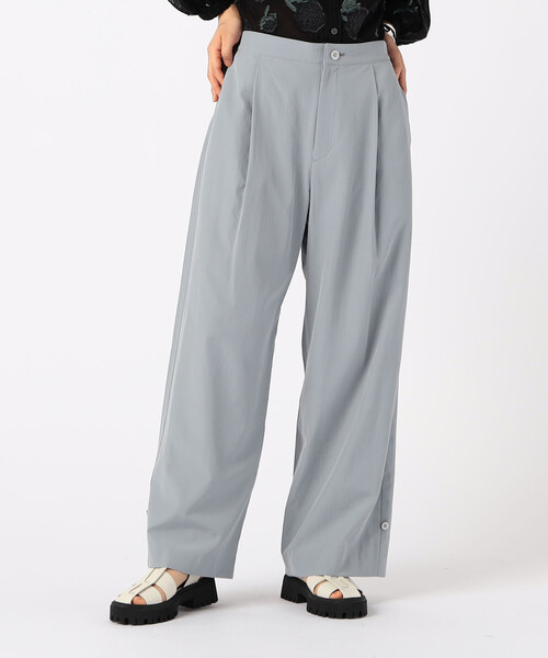 Gabardine K.T(ギャバジンケーティー)の「〔 +サイズ 〕 【2WAY】タイプライター 2WAYワイドパンツ(その他パンツ・レディース・ライトグレー/ベージュ・13号)」の5枚目の写真