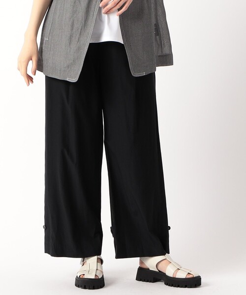 Gabardine K.T(ギャバジンケーティー)の「〔 +サイズ 〕 【2WAY】タイプライター 2WAYワイドパンツ(その他パンツ・レディース・ライトグレー/ベージュ・13号)」の7枚目の写真