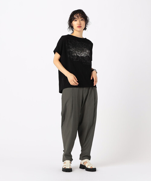 Gabardine K.T(ギャバジンケーティー)の「〔 +サイズ 〕 【2WAY】タイプライター 2WAYワイドパンツ(その他パンツ・レディース・ライトグレー/ベージュ・13号)」の14枚目の写真