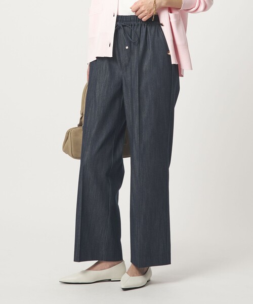 green label relaxing（グリーンレーベルリラクシング）の「［size SHORT/TALLあり］ニーハイフレアパンツ デニム 2 ストレッチ（デニムパンツ・レディース・オフホワイト/コバルトブルー/ネイビー・SHORT/34/36/38/40/TALL）」の13枚目の写真