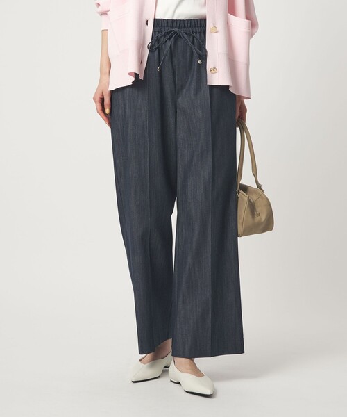 green label relaxing（グリーンレーベルリラクシング）の「［size SHORT/TALLあり］ニーハイフレアパンツ デニム 2 ストレッチ（デニムパンツ・レディース・オフホワイト/コバルトブルー/ネイビー・SHORT/34/36/38/40/TALL）」の14枚目の写真