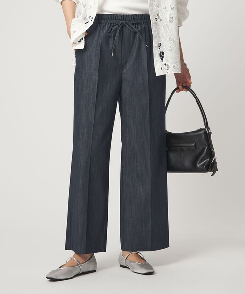 green label relaxing（グリーンレーベルリラクシング）の「［size SHORT/TALLあり］ニーハイフレアパンツ デニム 2 ストレッチ（デニムパンツ・レディース・オフホワイト/コバルトブルー/ネイビー・SHORT/34/36/38/40/TALL）」の18枚目の写真