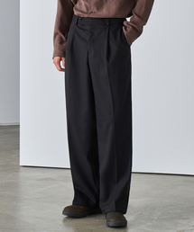 PRAIRIE（プレリー）の「ハツツイルワイドスラックス (ブラック)（スラックス）」