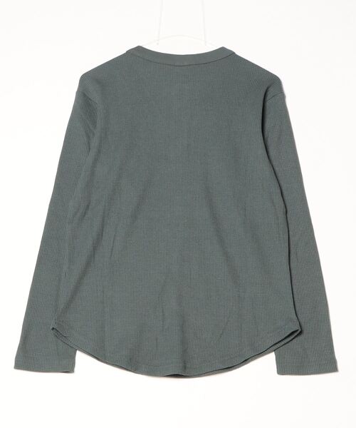 ARULE(アルール)の「A'GEM/9 × .kom 『ARULE/アルール』 WAFFLE HENLEY NECK LONG SLEEVE/ワッフル ヘンリーネック 長袖Tシャツ(Tシャツ/カットソー・メンズ・ネイビー/ホワイト/ライトグレー/グリーン/ブラック・M/L)」の15枚目の写真