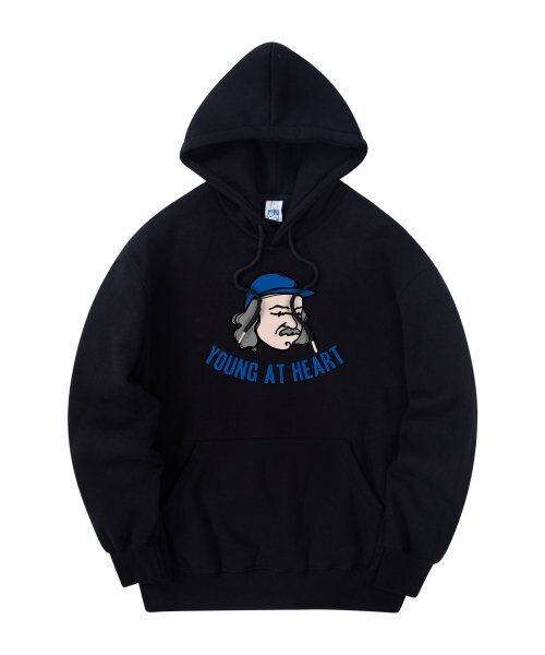 RADINEO(ラディネオ)の「ヤングアットハート フード ブラック(パーカー・メンズ・その他・LARGE/MEDIUM/X-LARGE)」の1枚目の写真
