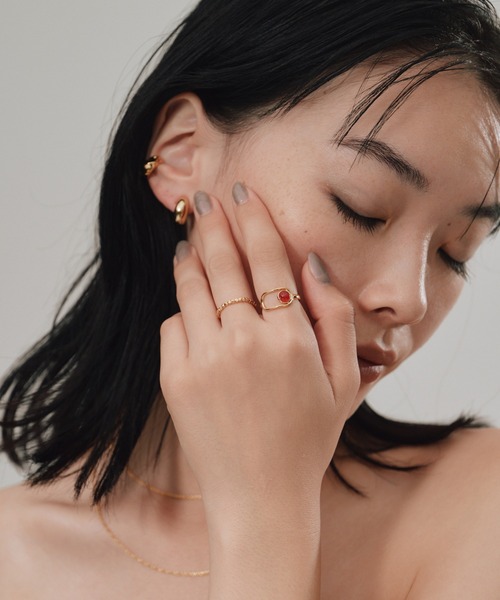 novice（ノーヴィス）の「【novice】 Gemstone Open Frame Ring［Silver925］（リング・レディース・ゴールド系その他/ゴールド系その他2・9/13）」の3枚目の写真