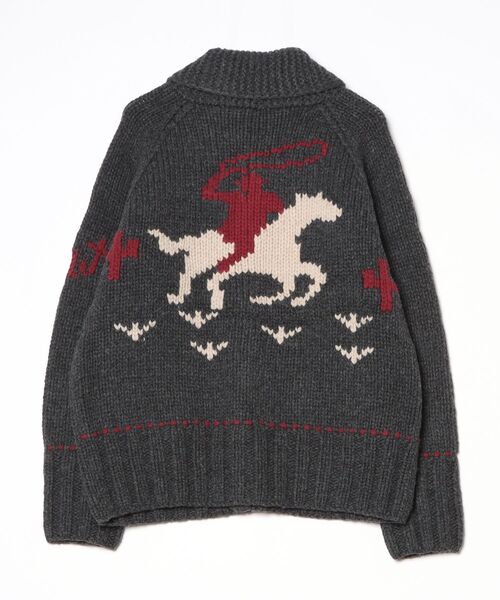 TMT(ティーエムティー)の「【TMT/ティーエムティー】ROUGH GAUGE COWICHAN CARDIGAN(カーディガン/ボレロ・メンズ・ブラウン/ブラック・MEDIUM/LARGE)」の3枚目の写真