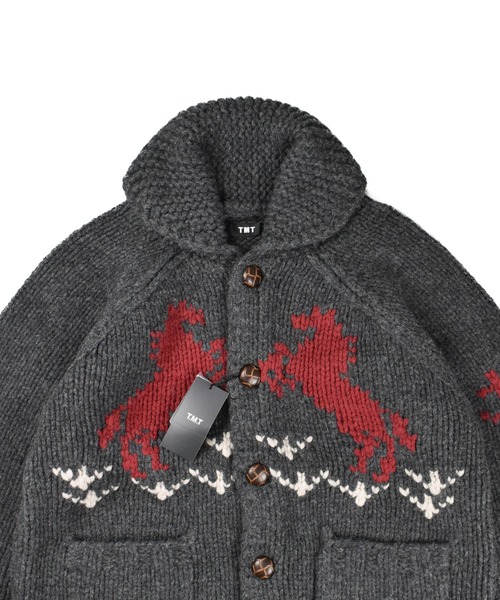 セール】【TMT/ティーエムティー】ROUGH GAUGE COWICHAN CARDIGAN