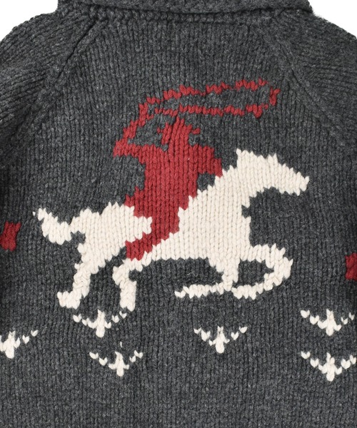 TMT(ティーエムティー)の「【TMT/ティーエムティー】ROUGH GAUGE COWICHAN CARDIGAN(カーディガン/ボレロ・メンズ・ブラウン/ブラック・MEDIUM/LARGE)」の13枚目の写真