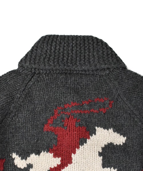 TMT(ティーエムティー)の「【TMT/ティーエムティー】ROUGH GAUGE COWICHAN CARDIGAN(カーディガン/ボレロ・メンズ・ブラウン/ブラック・MEDIUM/LARGE)」の14枚目の写真