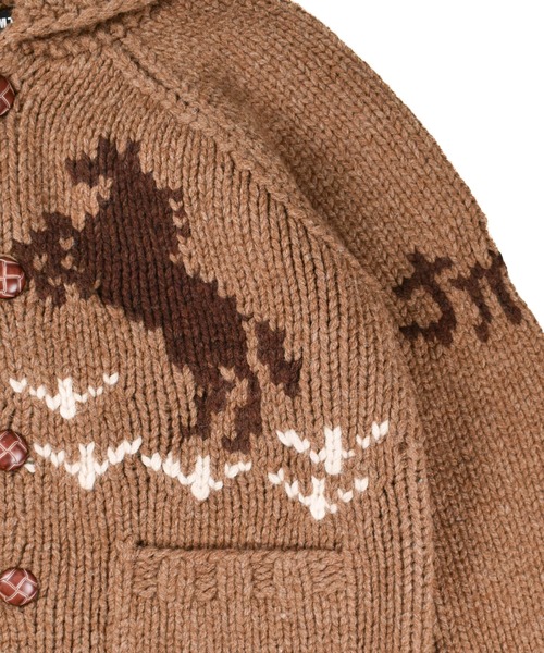 TMT(ティーエムティー)の「【TMT/ティーエムティー】ROUGH GAUGE COWICHAN CARDIGAN(カーディガン/ボレロ・メンズ・ブラウン/ブラック・MEDIUM/LARGE)」の17枚目の写真