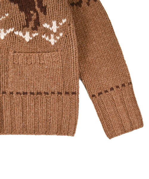 TMT(ティーエムティー)の「【TMT/ティーエムティー】ROUGH GAUGE COWICHAN CARDIGAN(カーディガン/ボレロ・メンズ・ブラウン/ブラック・MEDIUM/LARGE)」の18枚目の写真