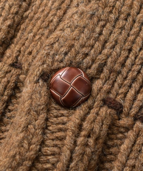 TMT(ティーエムティー)の「【TMT/ティーエムティー】ROUGH GAUGE COWICHAN CARDIGAN(カーディガン/ボレロ・メンズ・ブラウン/ブラック・MEDIUM/LARGE)」の19枚目の写真