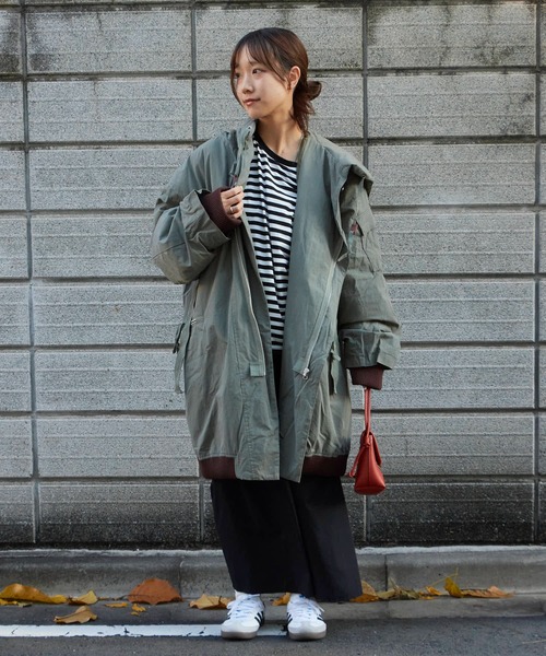 Garance et VioLette(ギャランスエトヴィオレット)の「Garance et VioLette/ギャランスエトヴィオレット タンカースコート 冬服(ダウンジャケット/コート・レディース・ブラック/カーキ・FREE)」の11枚目の写真